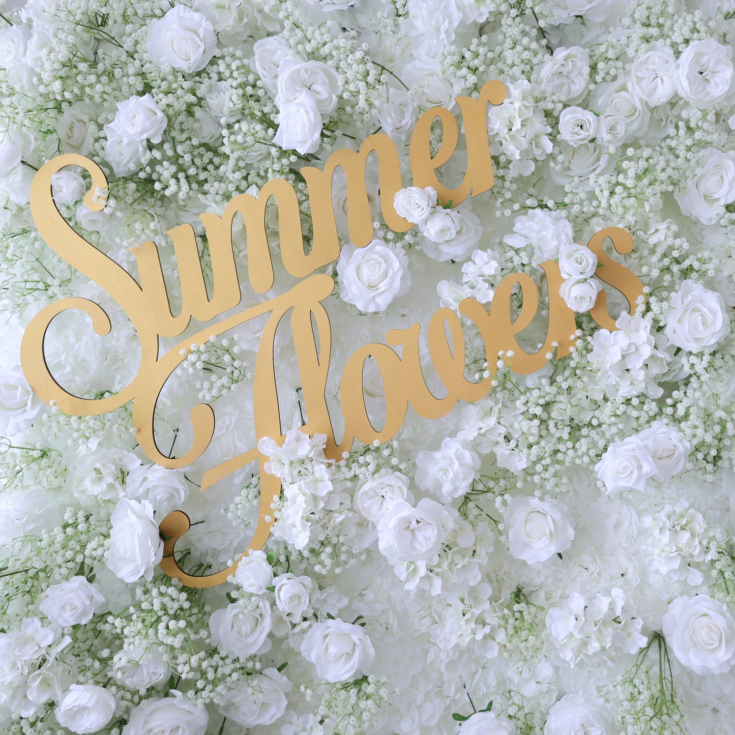 Summer Flower CB-419 8ft*8ft Cloth Back Artificial Flower Wall Roll up Fabric background