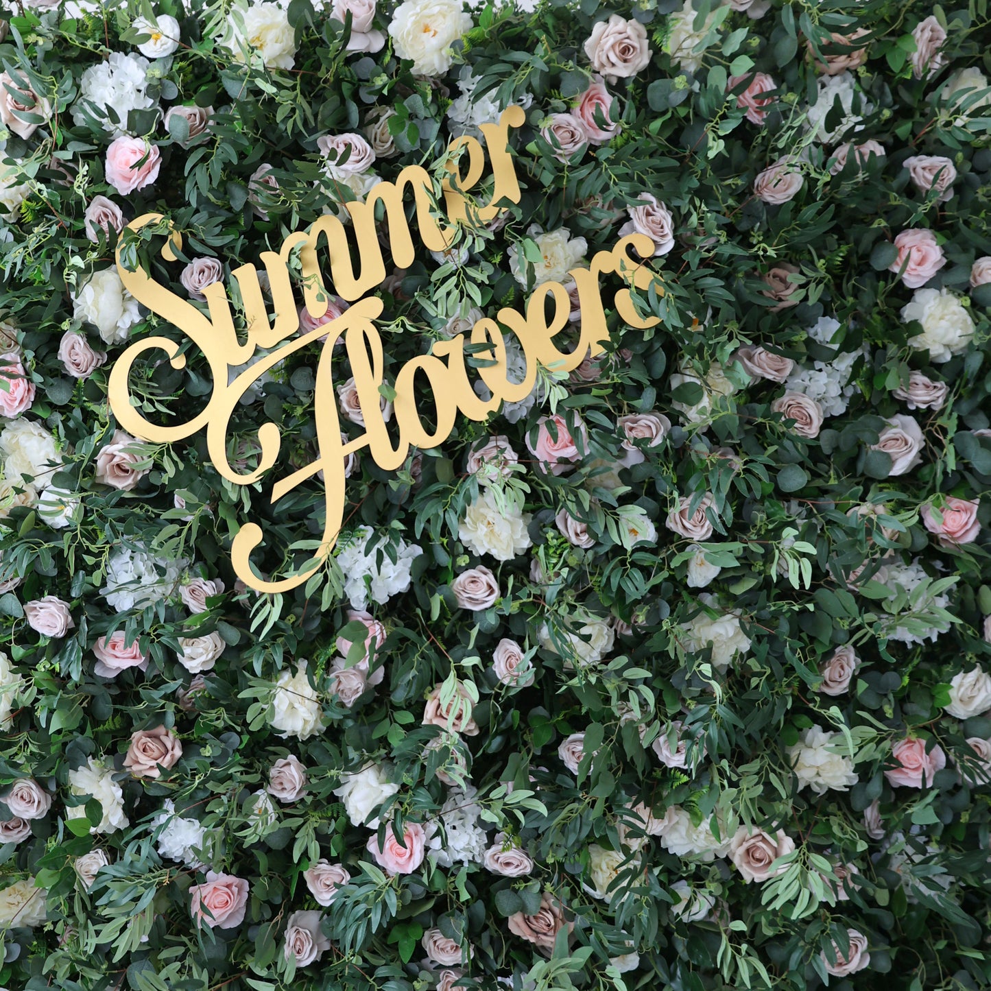 Summer Flower CB-373 8ft*8ft Cloth Back Artificial Flower Wall Roll up Fabric background