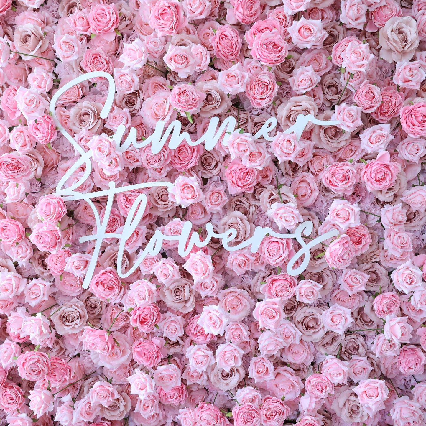 Summer Flower CB-394 8ft*8ft Cloth Back Artificial Flower Wall Roll up Fabric background