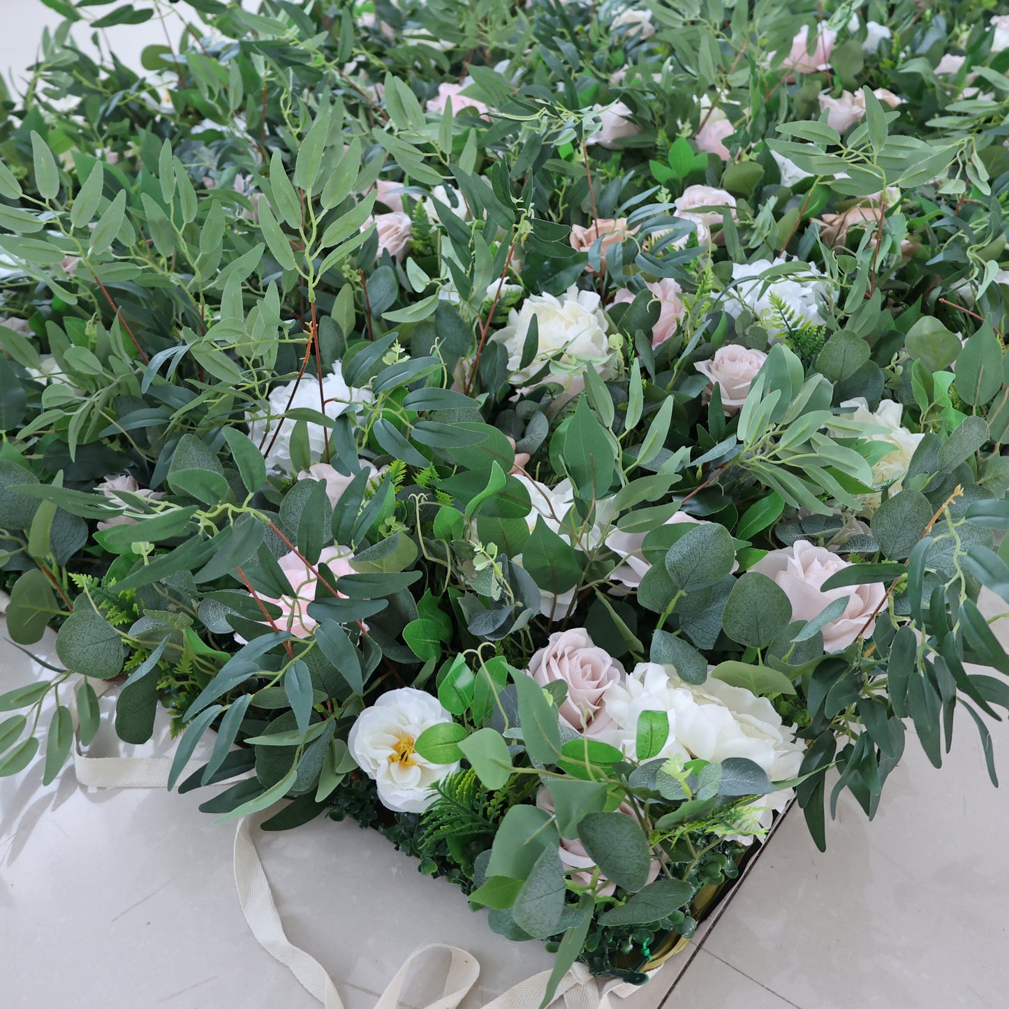 Summer Flower CB-373 8ft*8ft Cloth Back Artificial Flower Wall Roll up Fabric background