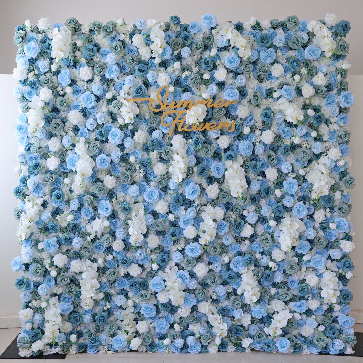 Summer Flower CB-348 8ft*8ft Cloth Back Artificial Flower Wall Roll up Fabric background