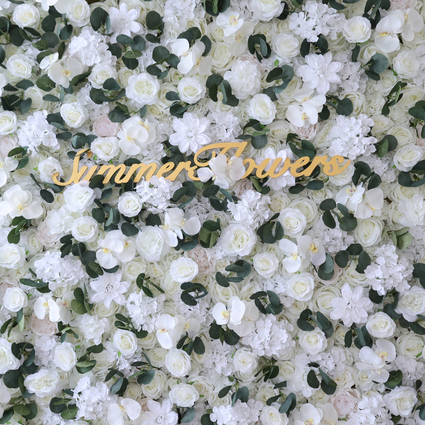 Summer Flower CB-379 8ft*8ft Cloth Back Artificial Flower Wall Roll up Fabric background