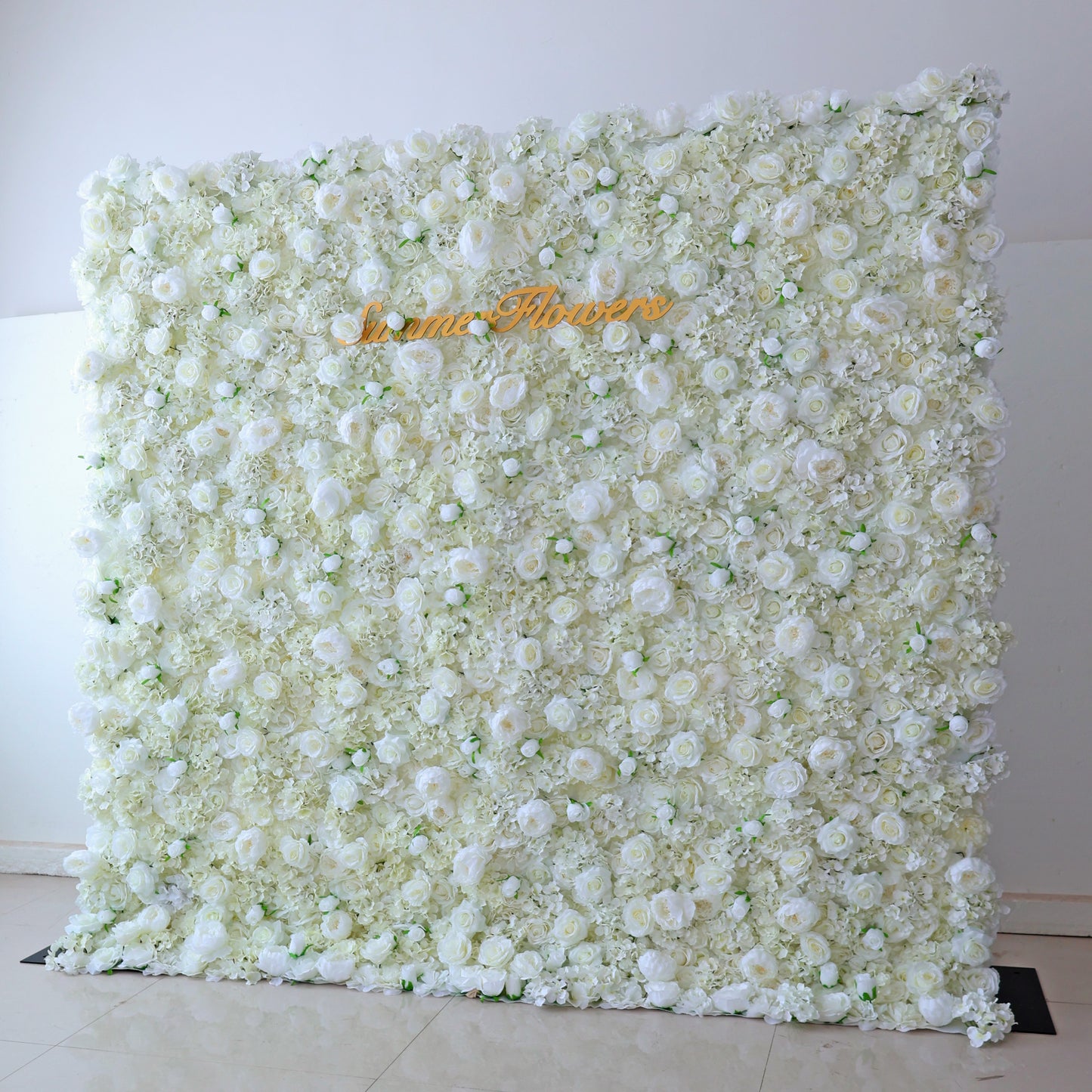 Summer Flower CB-377 8ft*8ft Cloth Back Artificial Flower Wall Roll up Fabric background