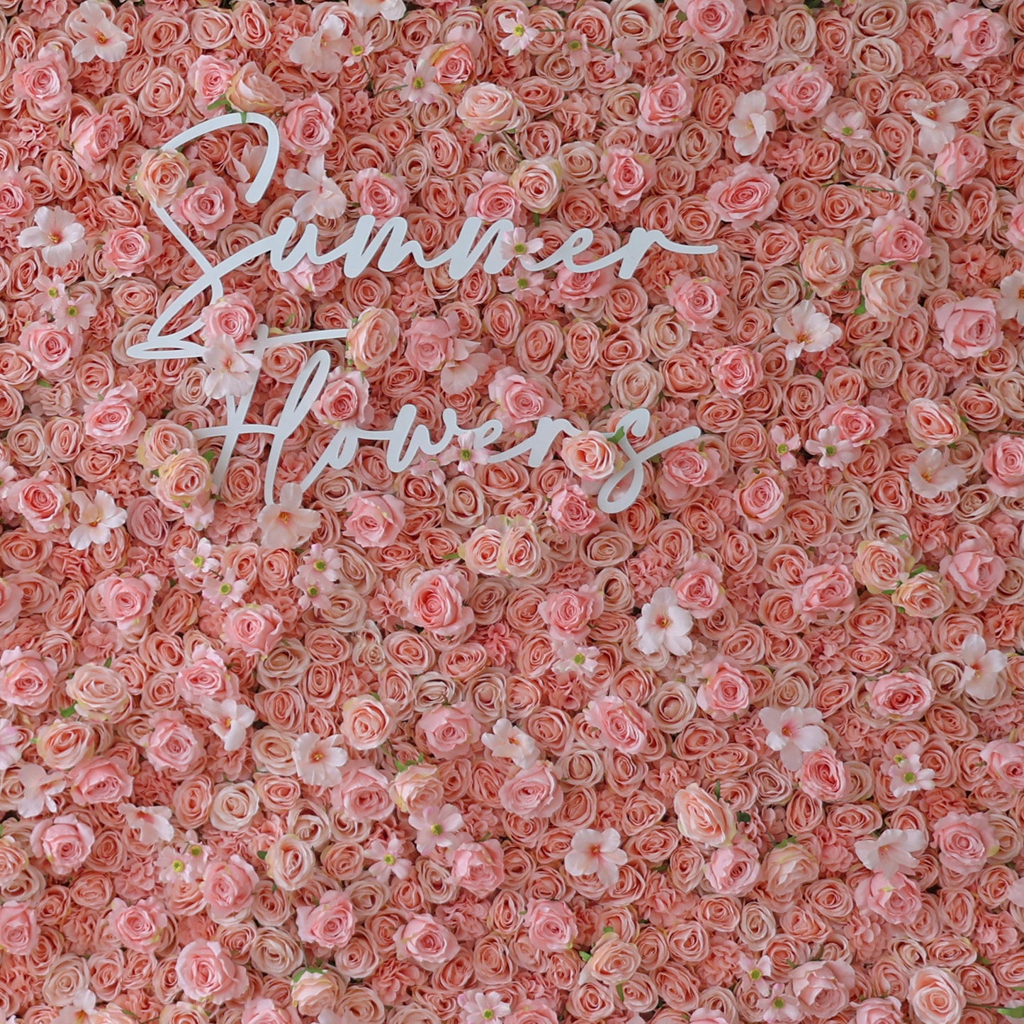 Summer Flower CB-381 8ft*8ft Cloth Back Artificial Flower Wall Roll up Fabric background