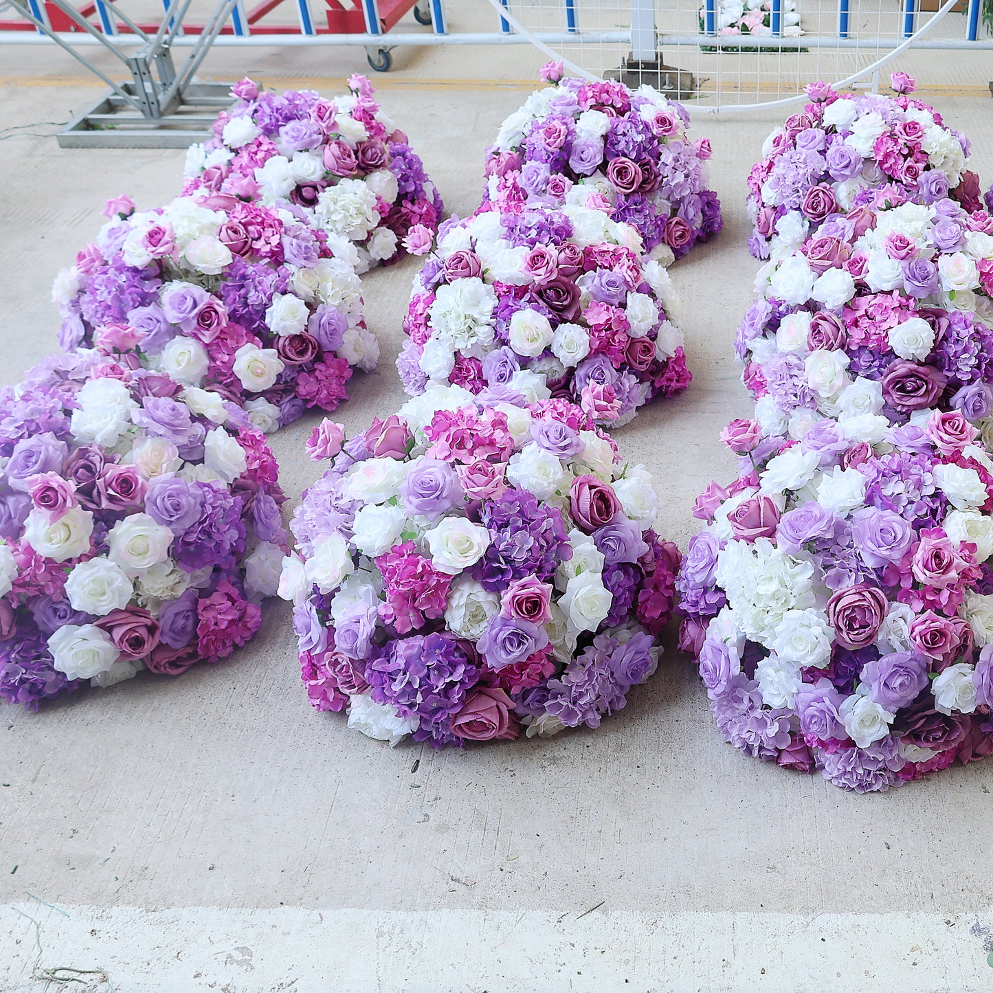 FL-064 Wholesale Bundle Hydrangea Artificial Rose Gypsophila Wedding Party Decoration Romantic Table Flower Ball