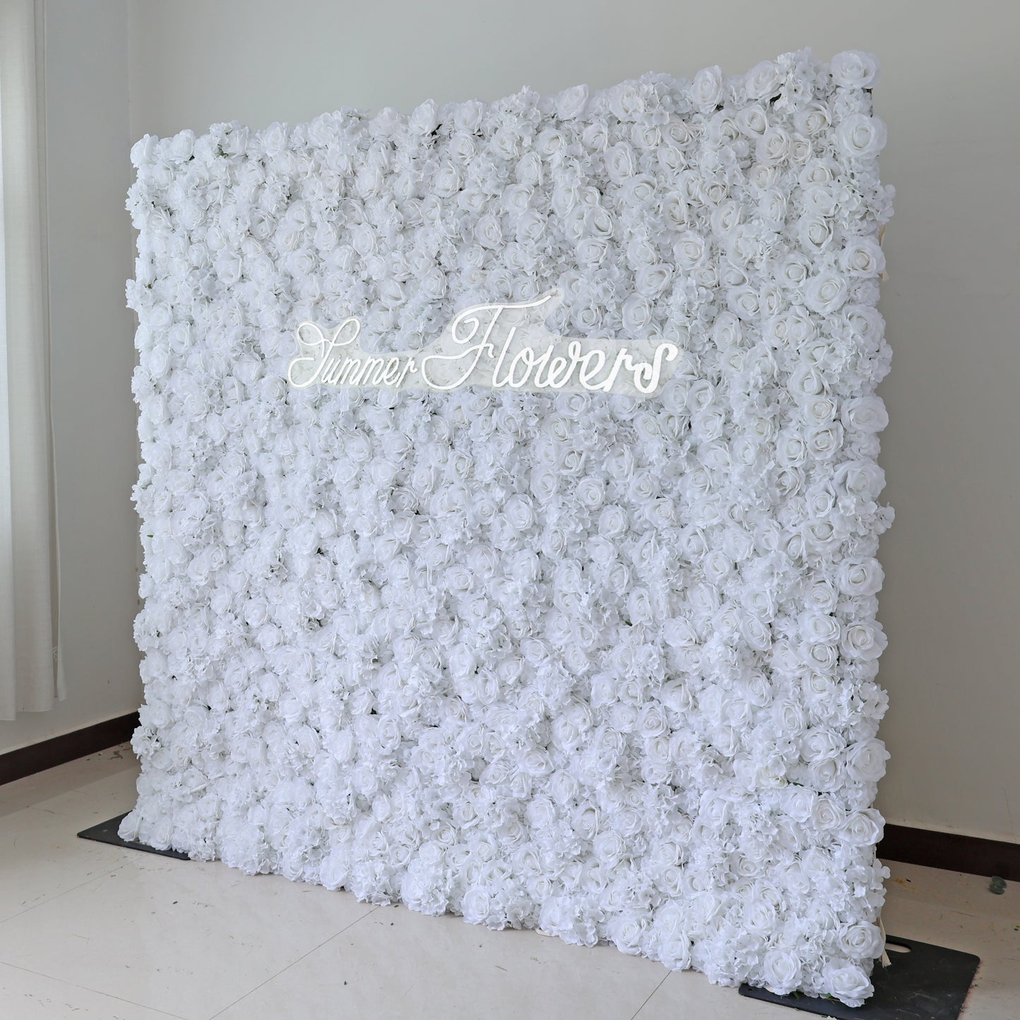Summer Flower CB-356-2 8ft*8ft Cloth Back Artificial Flower Wall Roll up Fabric background