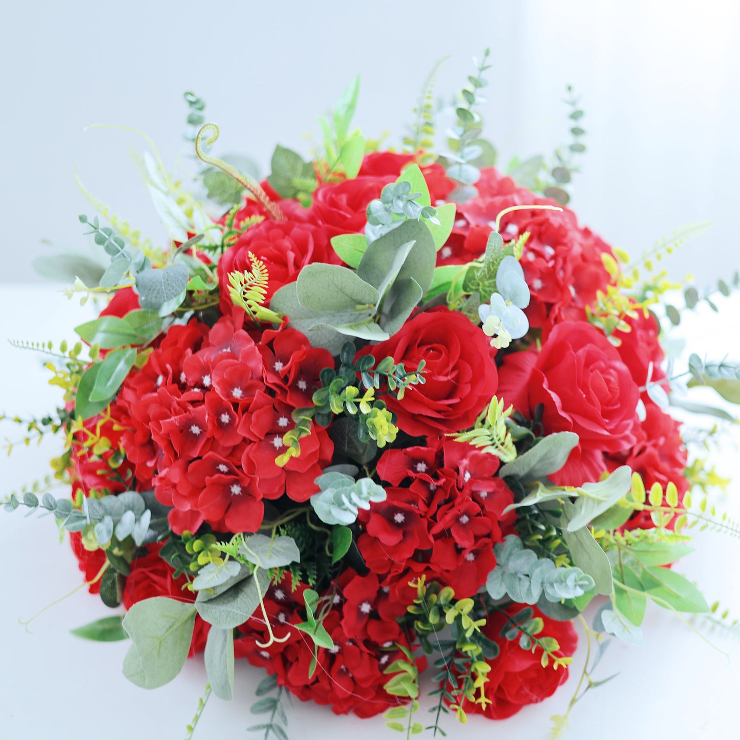 FL-008-2 Wedding Event Table Centerpiece Flower 40cm 50cm 60cm Wedding decoration flower ball red Wedding flower ball rose