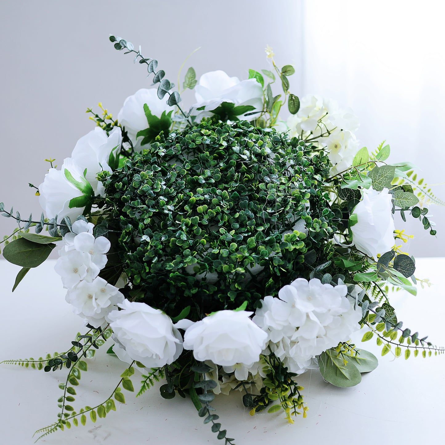 FL-008 Hot Sale Silk Flowers Ball Wedding Table Centerpieces Wholesale Artificial Rose Flower Ball for Wedding Event Decor