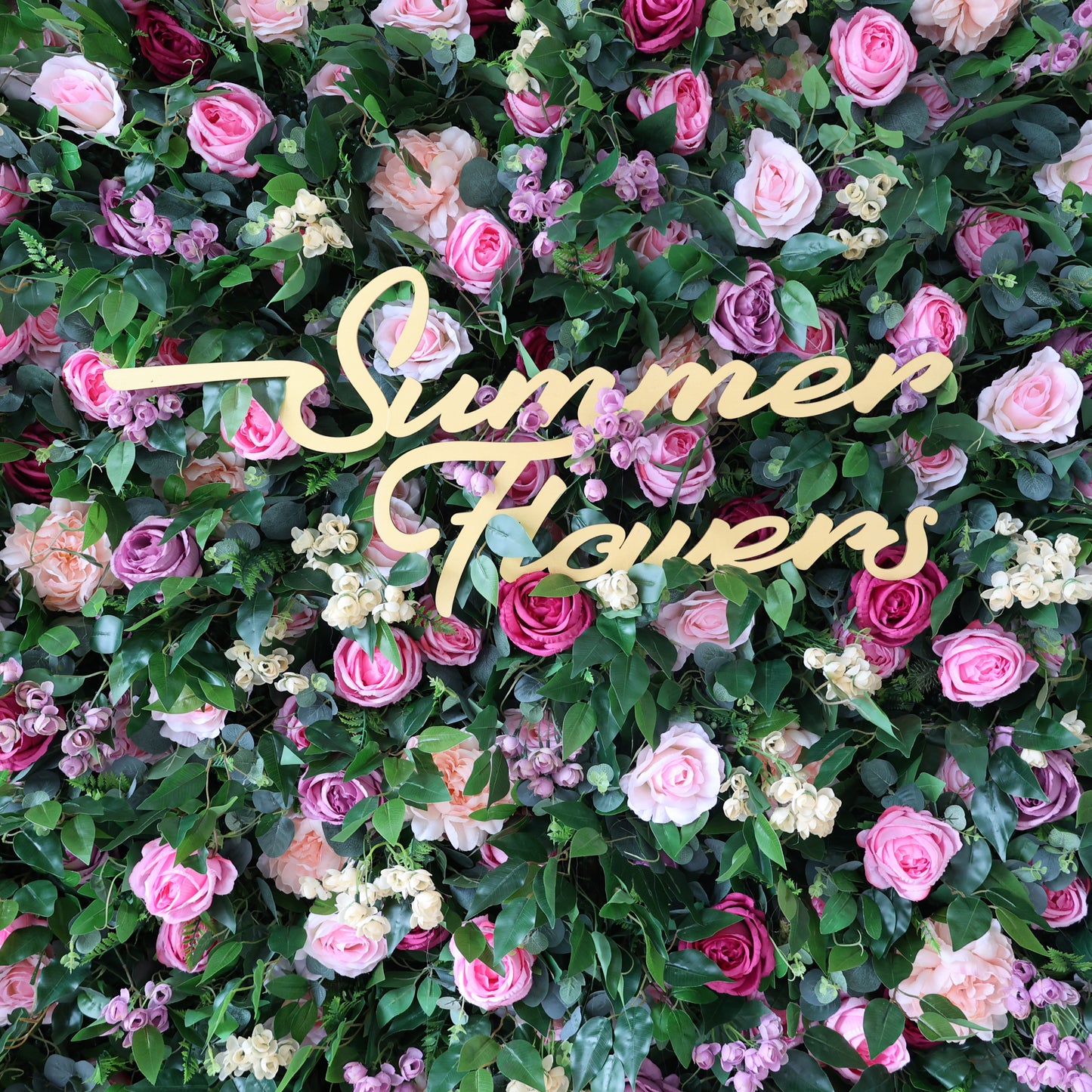 Summer Flower CB-399 8ft*8ft Cloth Back Artificial Flower Wall Roll up Fabric background