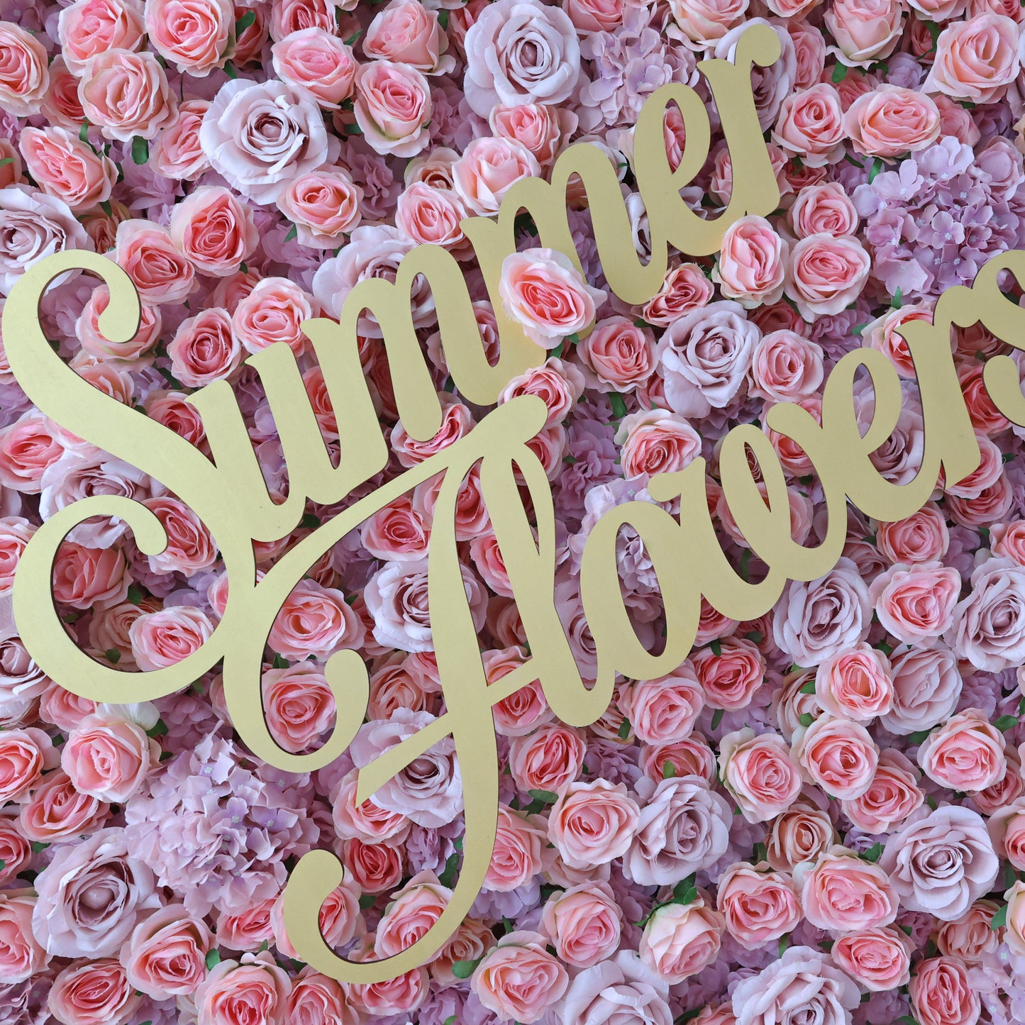 Summer Flower CB-471 8ft*8ft Cloth Back Artificial Flower Wall Roll up Fabric background