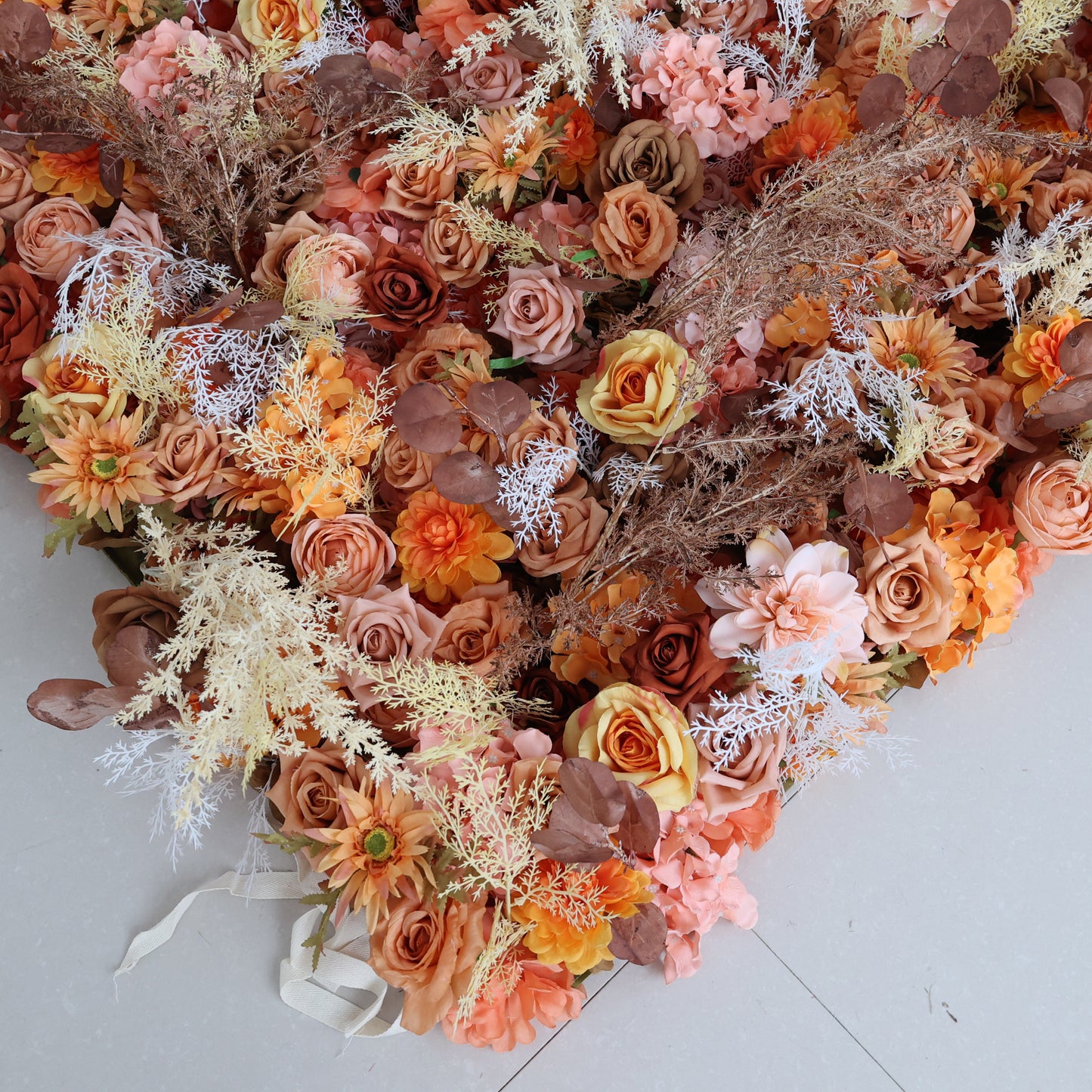 Summer Flower CB-463 8ft*8ft Cloth Back Artificial Flower Wall Roll up Fabric background