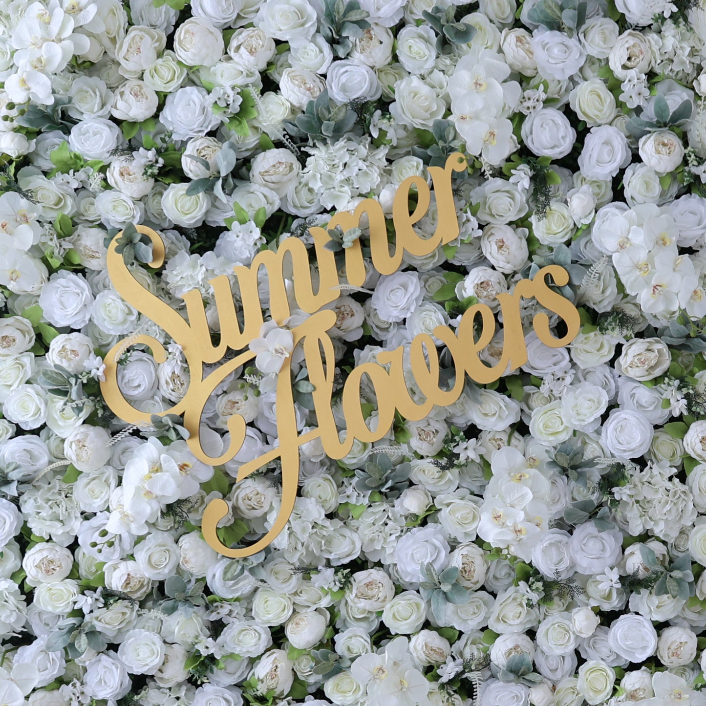 Summer Flower CB-142 8ft*8ft Cloth Back Artificial Flower Wall Roll up Fabric background