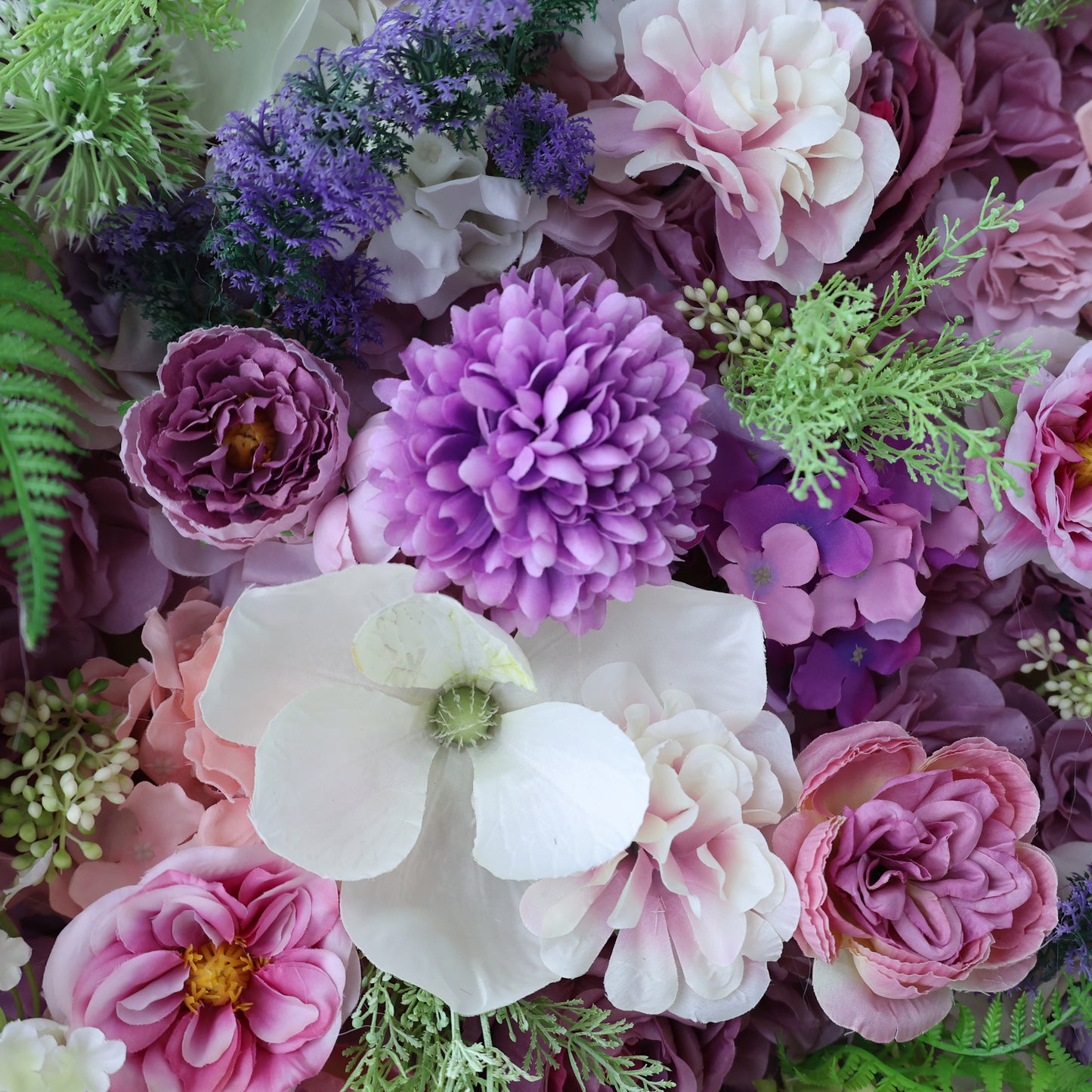 Summer Flower CB-472 8ft*8ft Cloth Back Artificial Flower Wall Roll up Fabric background