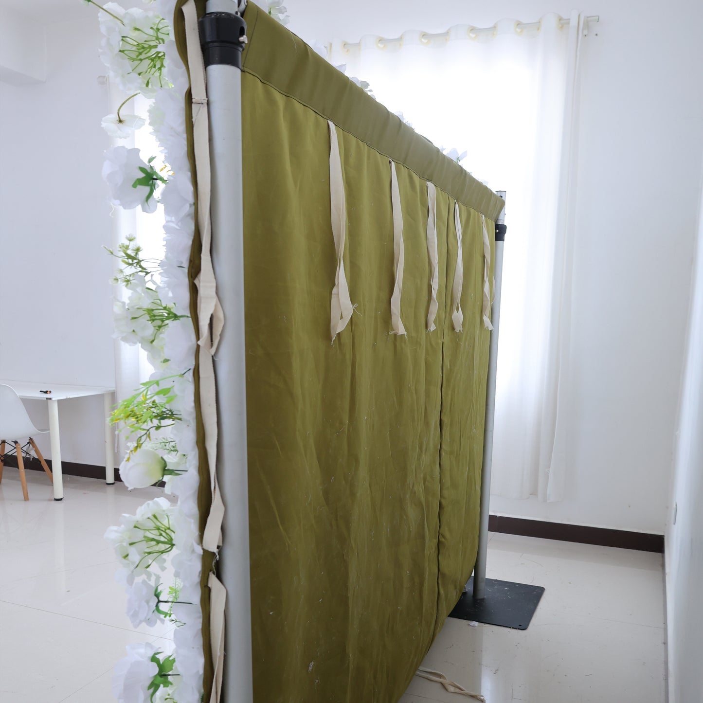 Summer Flower CB-470 8ft*8ft Cloth Back Artificial Flower Wall Roll up Fabric background