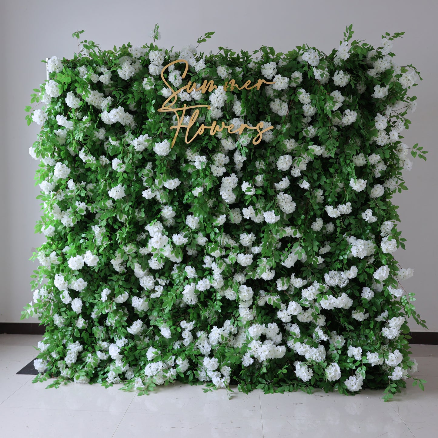 Summer Flower CB-367 8ft*8ft Cloth Back Artificial Flower Wall Roll up Fabric background