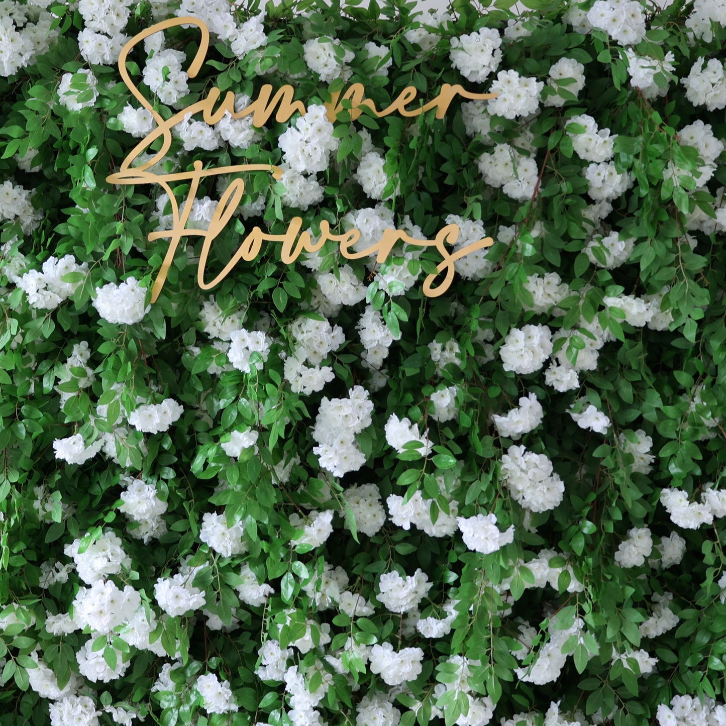Summer Flower CB-367 8ft*8ft Cloth Back Artificial Flower Wall Roll up Fabric background