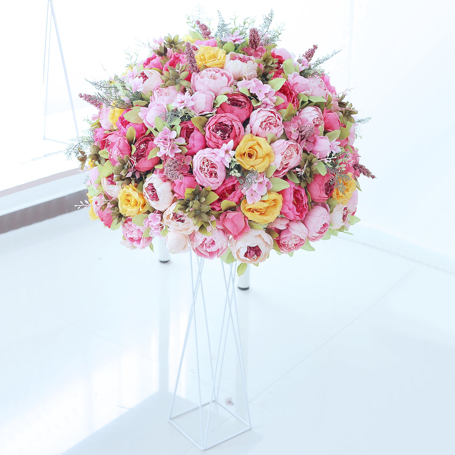 FL-014 Luxury Artificial flower centerpieces flower ball for wedding decoration