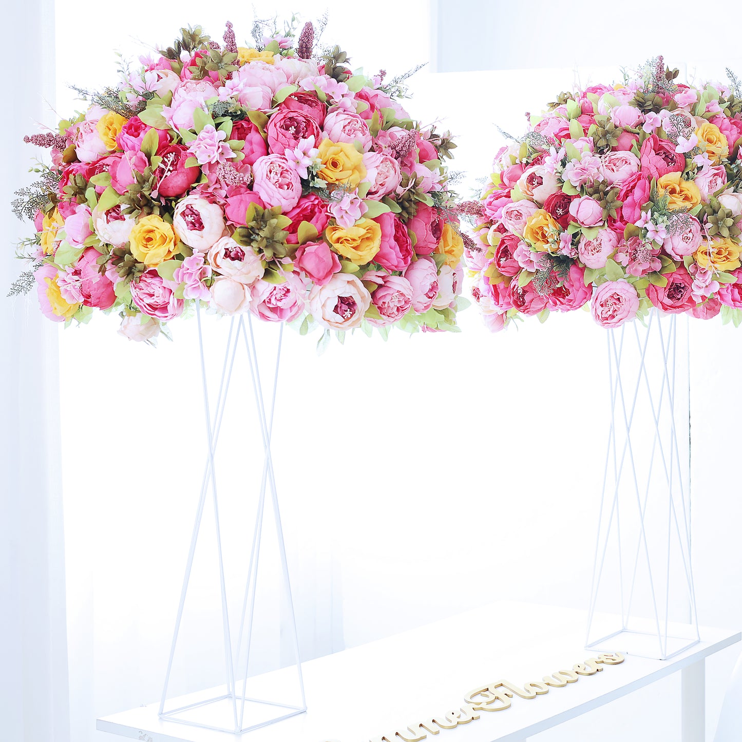 FL-014 Luxury Artificial flower centerpieces flower ball for wedding decoration