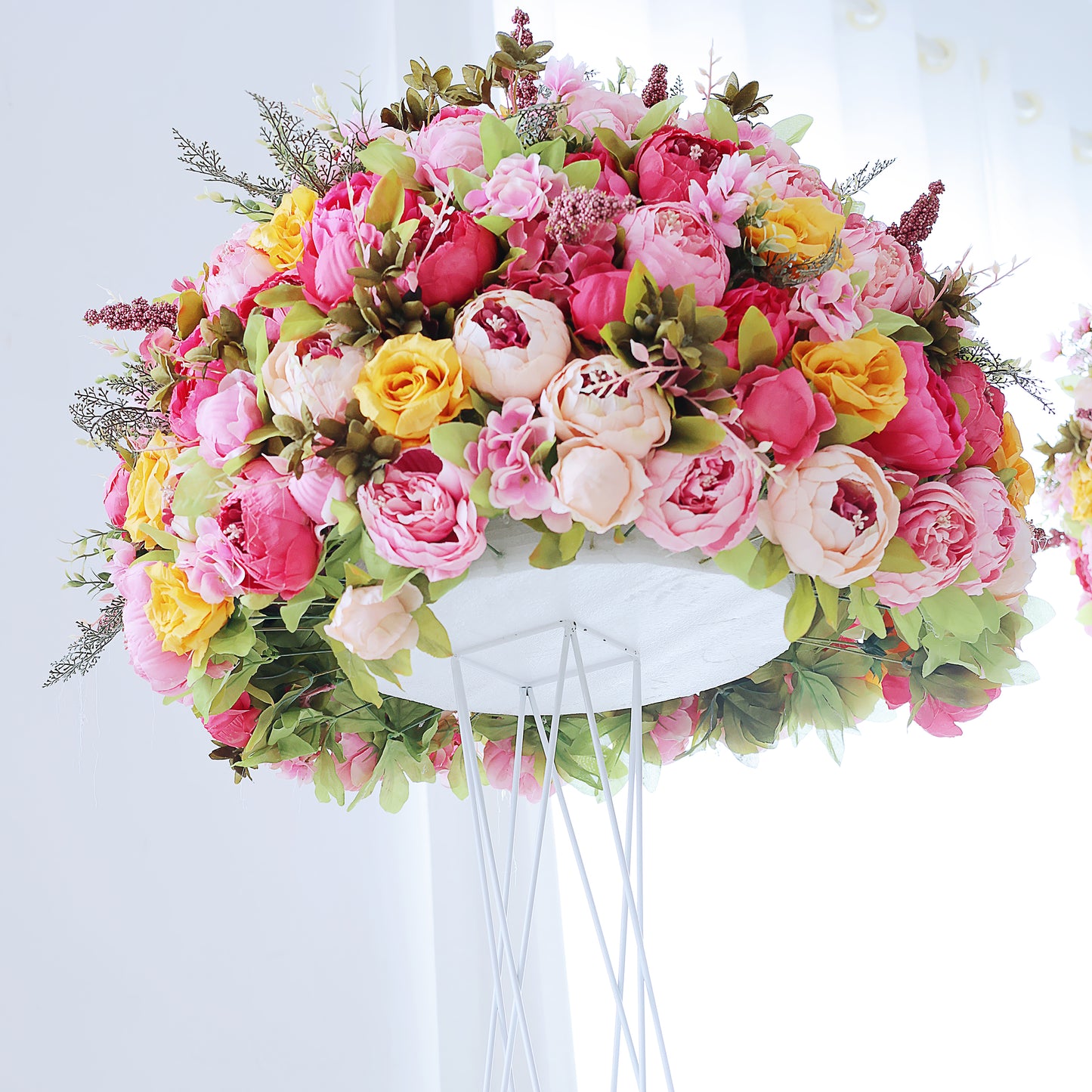 FL-014 Luxury Artificial flower centerpieces flower ball for wedding decoration