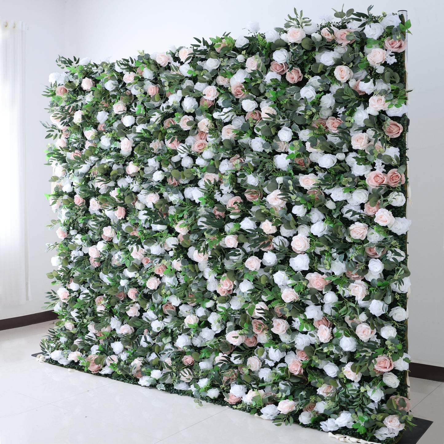 Summer Flower CB-416 8ft*8ft Cloth Back Artificial Flower Wall Roll up Fabric background