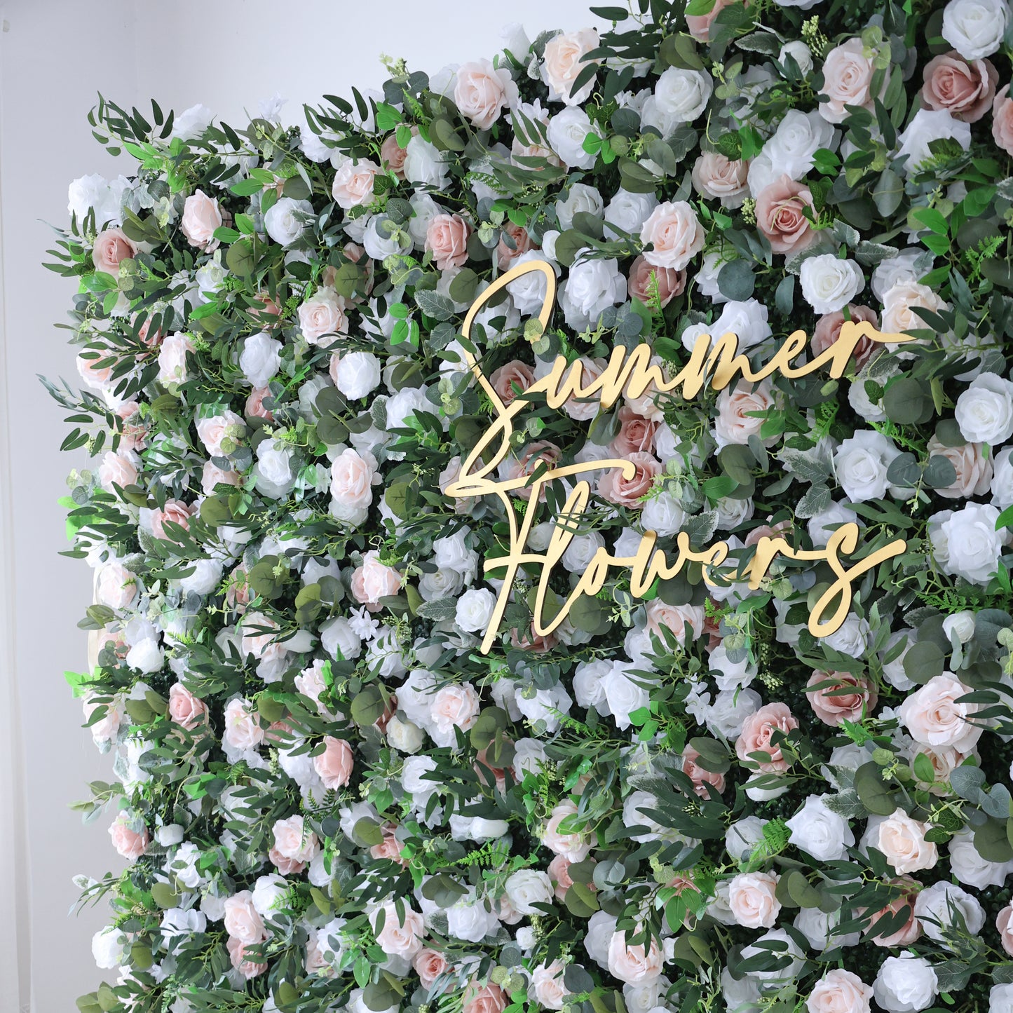 Summer Flower CB-416 8ft*8ft Cloth Back Artificial Flower Wall Roll up Fabric background