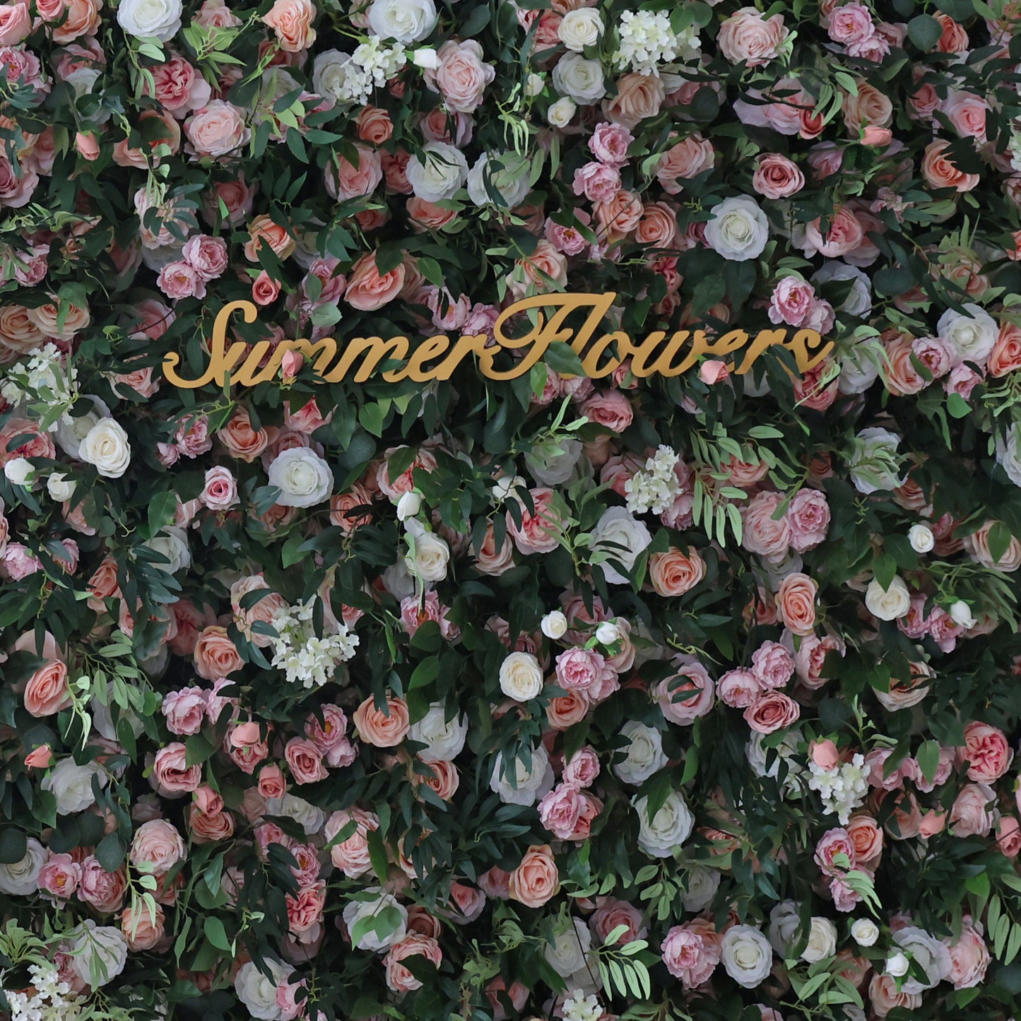 Summer Flower CB-341 8ft*8ft Cloth Back Artificial Flower Wall Roll up Fabric background
