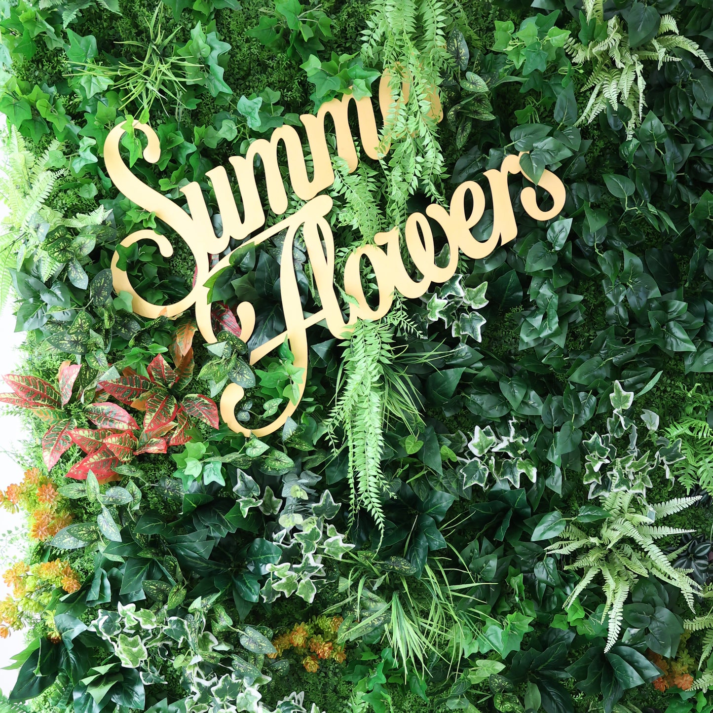 Summer Flower CB-426 8ft*8ft Cloth Back Artificial Flower Wall Roll up Fabric background