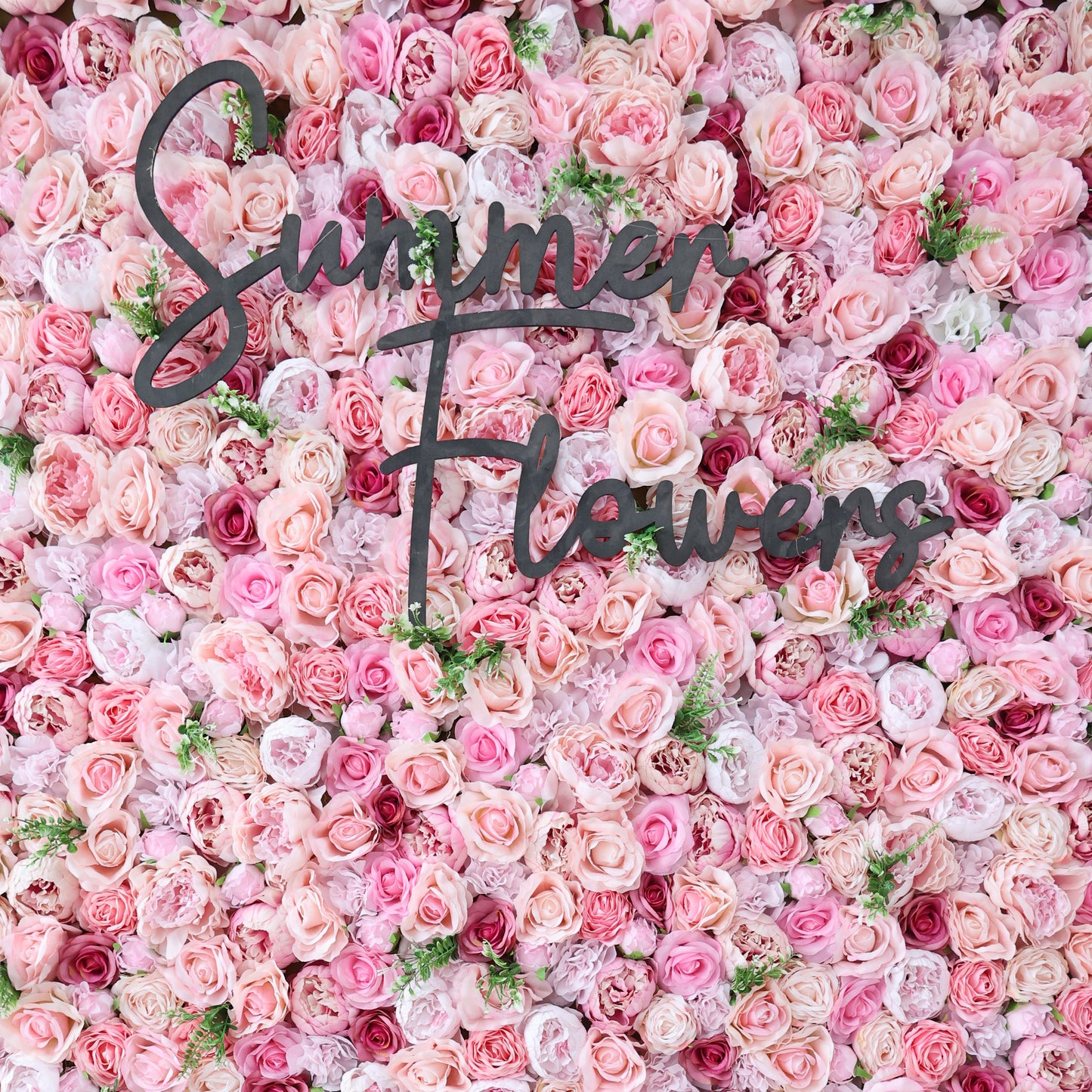 Summer Flower CB-424 8ft*8ft Cloth Back Artificial Flower Wall Roll up Fabric background