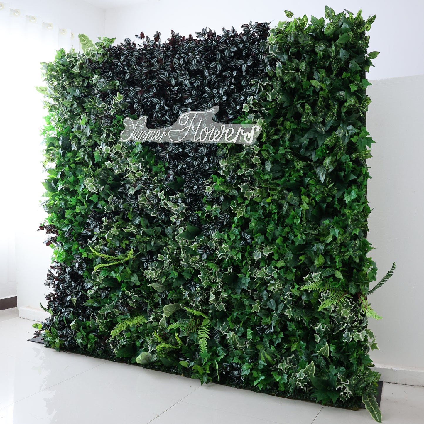 Summer Flower CB-351 8ft*8ft Cloth Back Artificial Flower Wall Roll up Fabric background