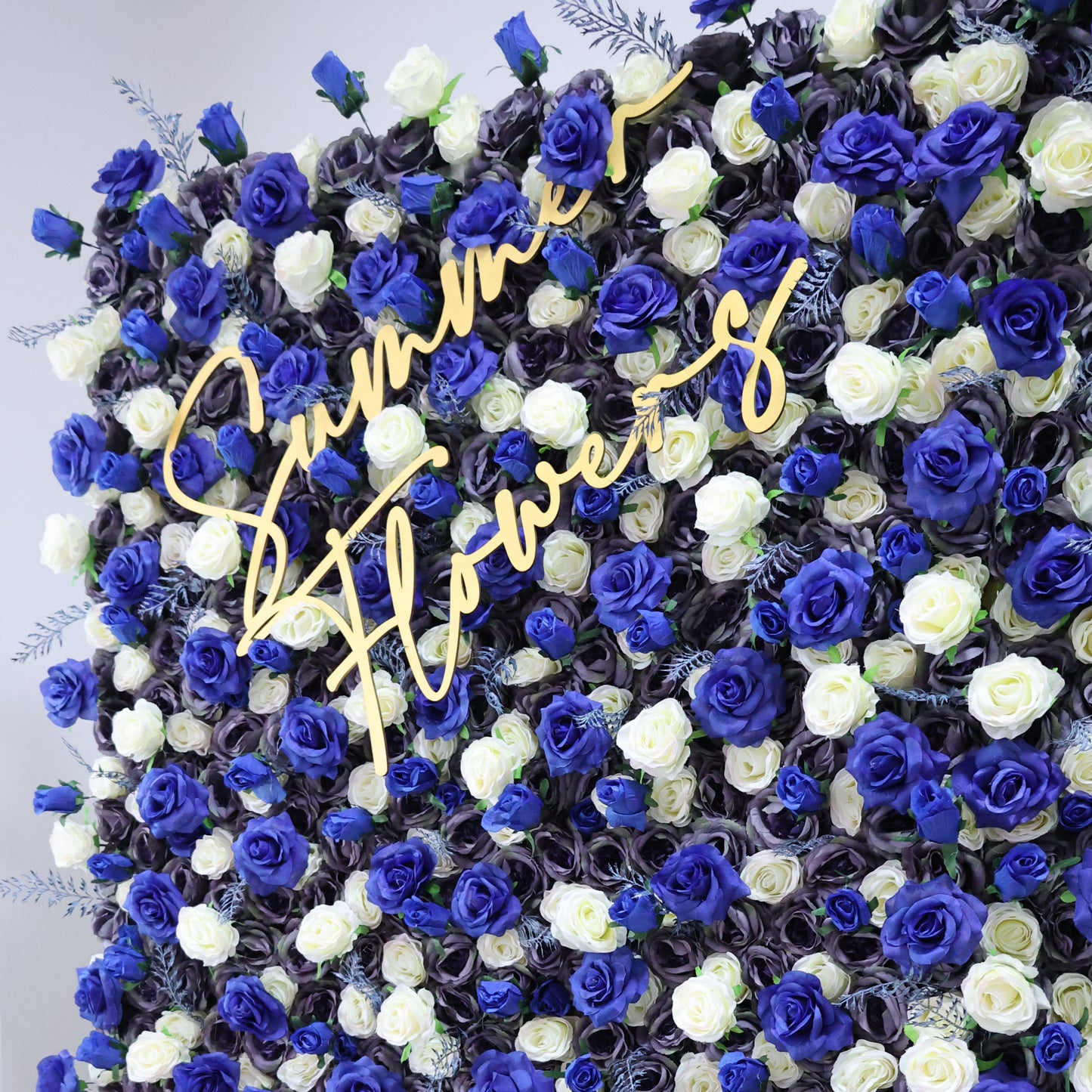 Summer Flower CB-433 8ft*8ft Cloth Back Artificial Flower Wall Roll up Fabric background