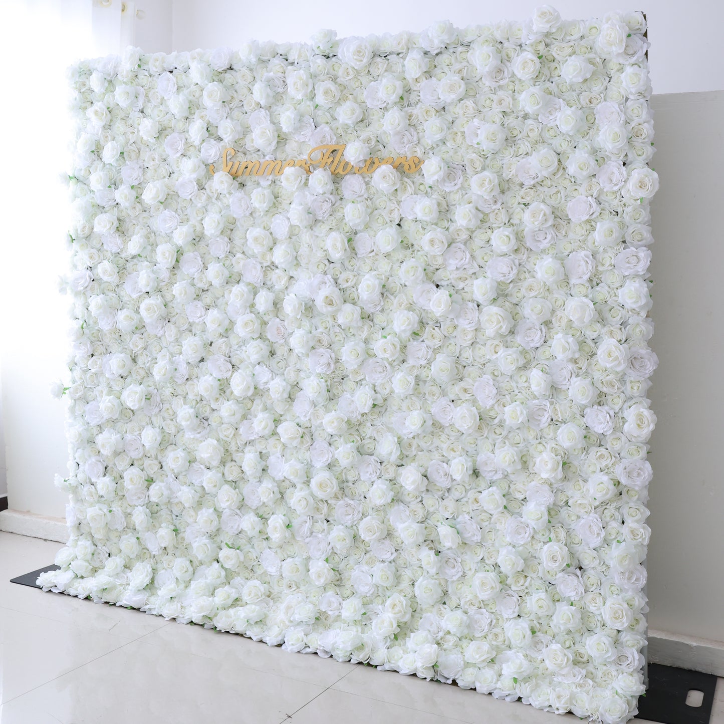 Summer Flower CB-361 8ft*8ft Cloth Back Artificial Flower Wall Roll up Fabric background