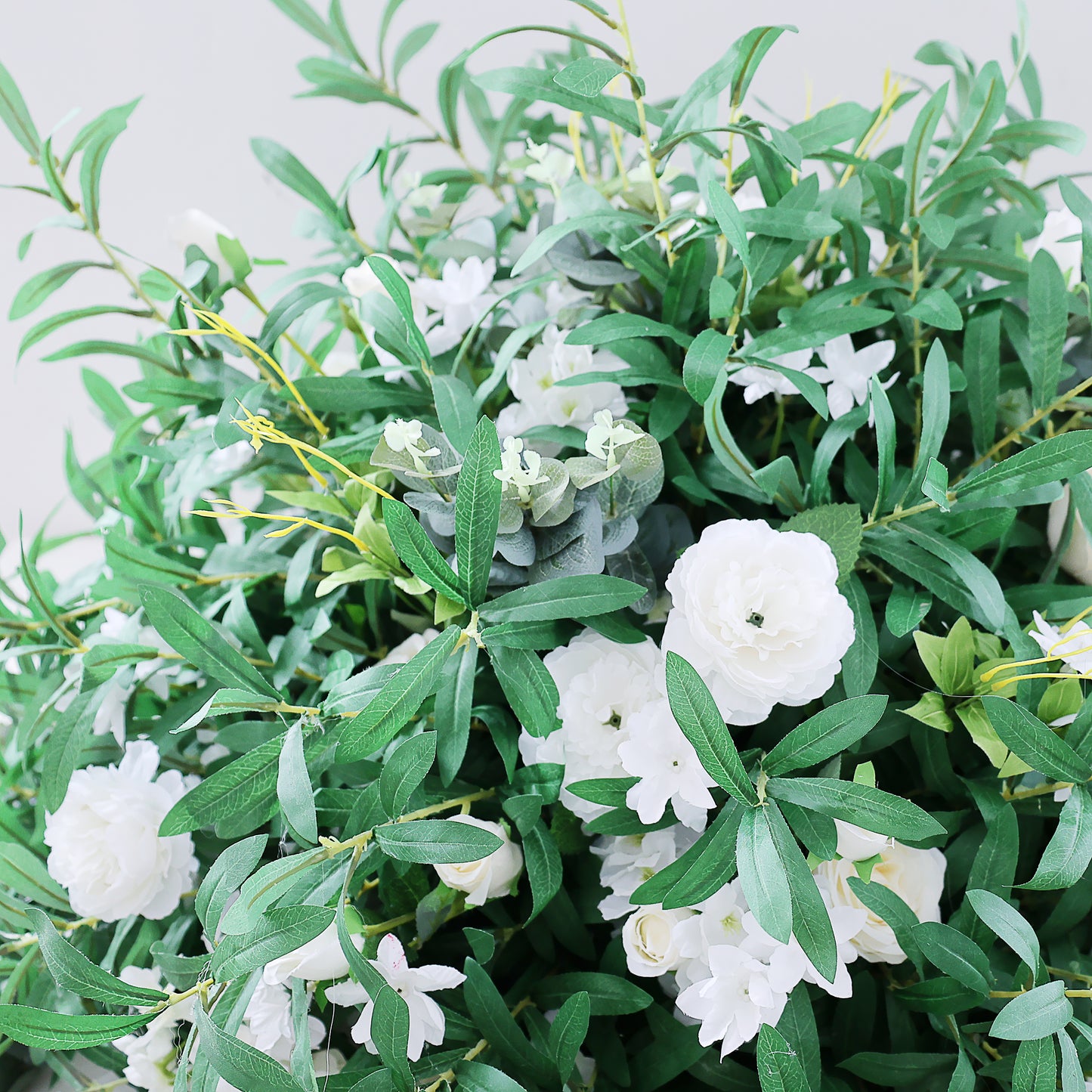 FL-067 Hot Selling Geogous Flower Table Centerpiece Stand For Wedding Decoration Silk Flower Arrangement And Backdrop