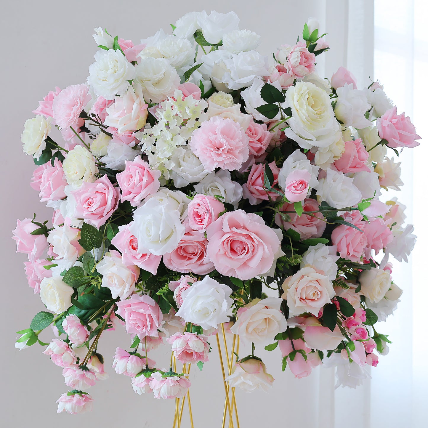 FL-073 Decorative Table Runner Garland Centerpiece Arrangement Wedding Decoration Ball Artificial Flower Centerpieces