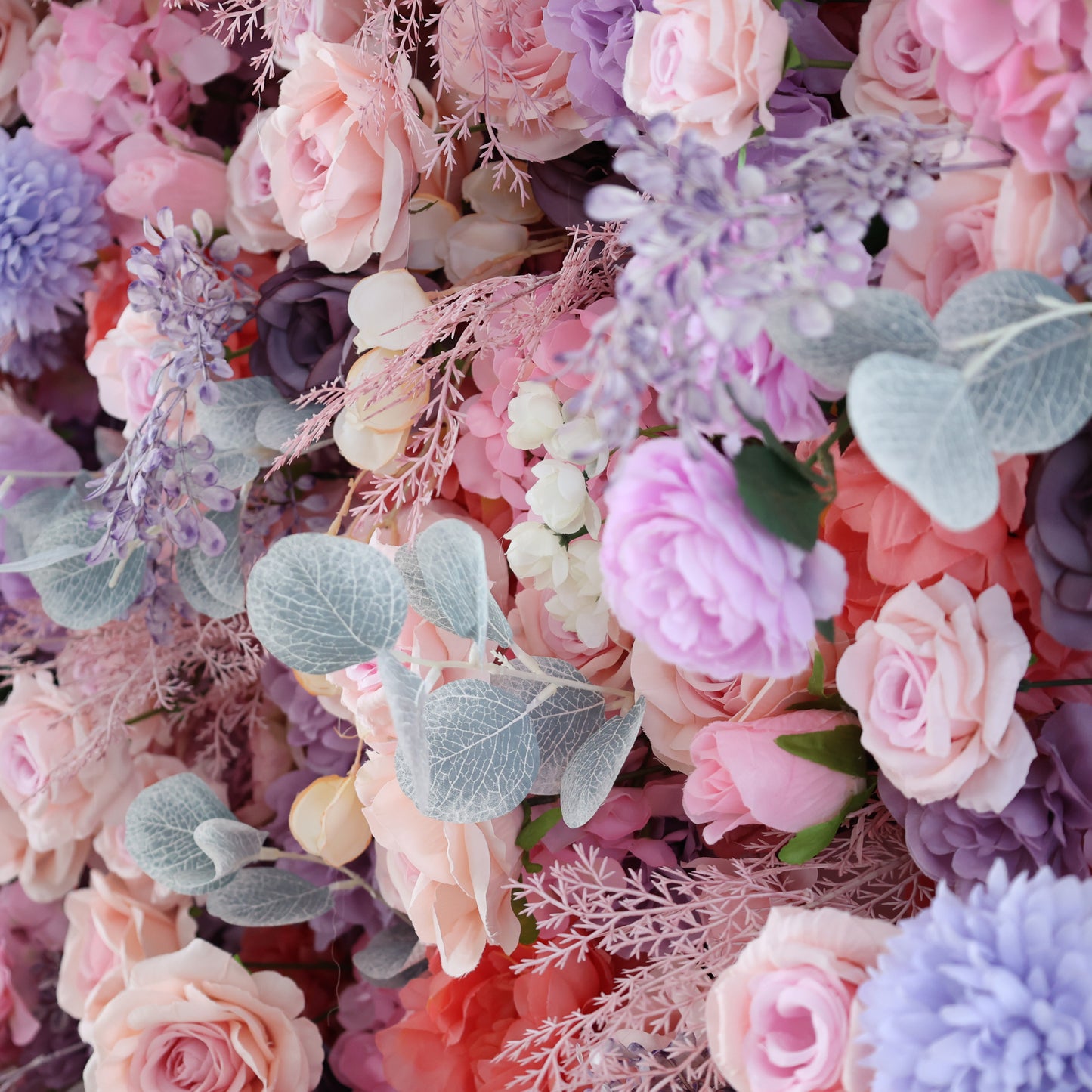 Summer Flower CB-434 8ft*8ft Cloth Back Artificial Flower Wall Roll up Fabric background