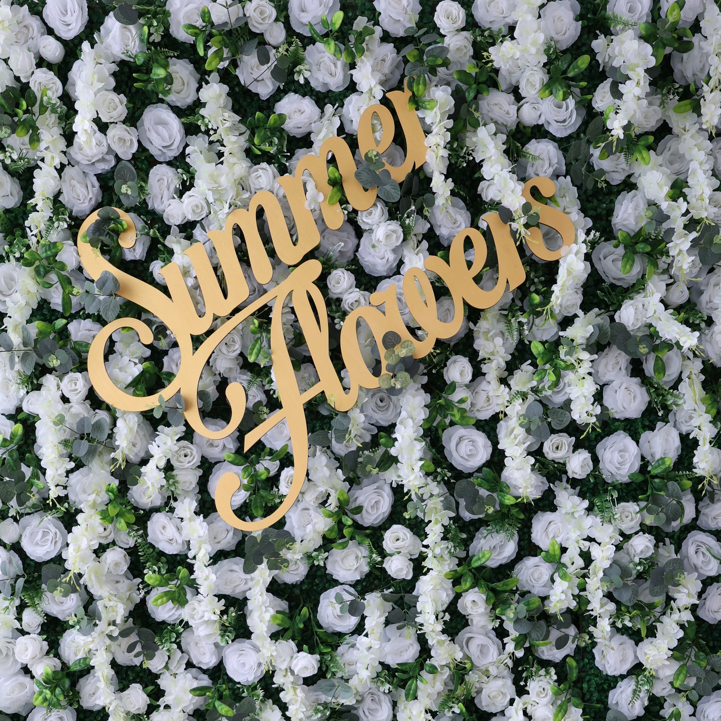 Summer Flower CB-391-3 8ft*8ft Cloth Back Artificial Flower Wall Roll up Fabric background