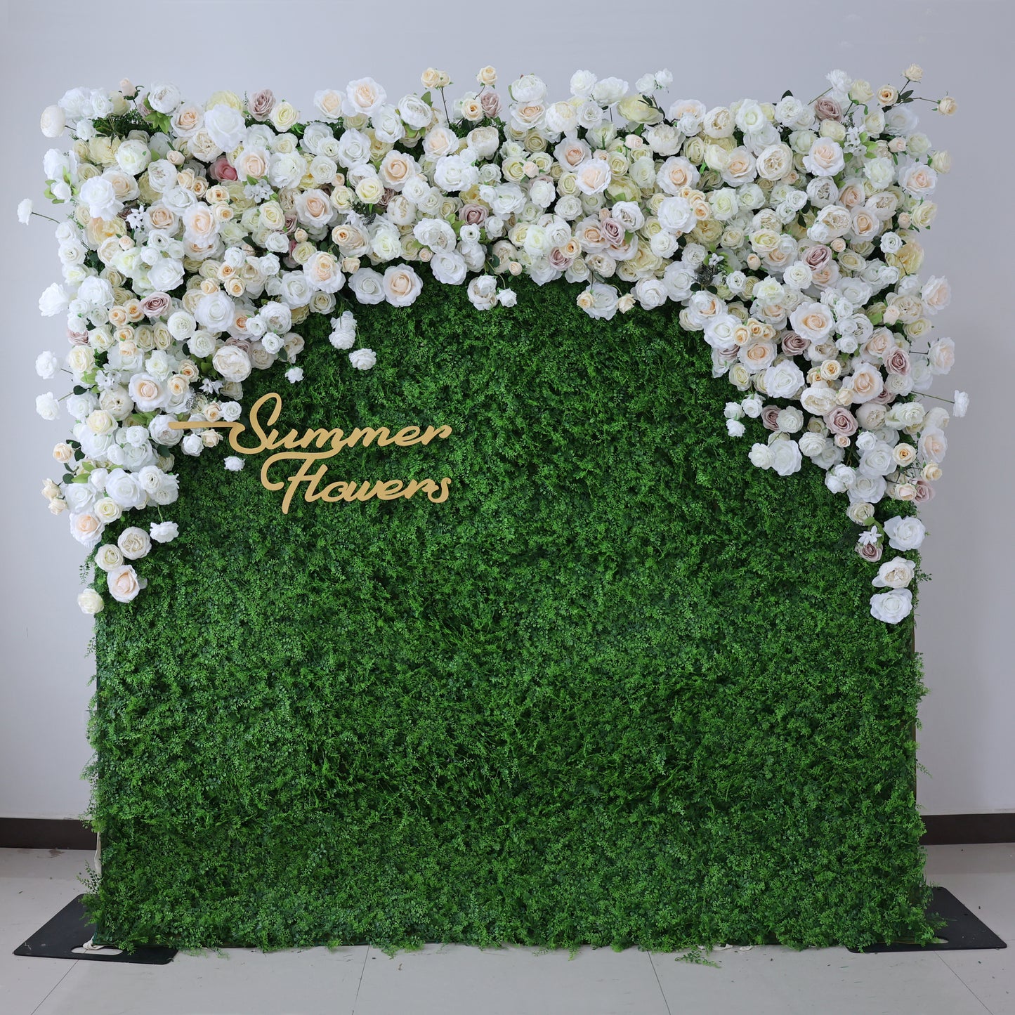 Summer Flower CB-388 8ft*8ft Cloth Back Artificial Flower Wall Roll up Fabric background