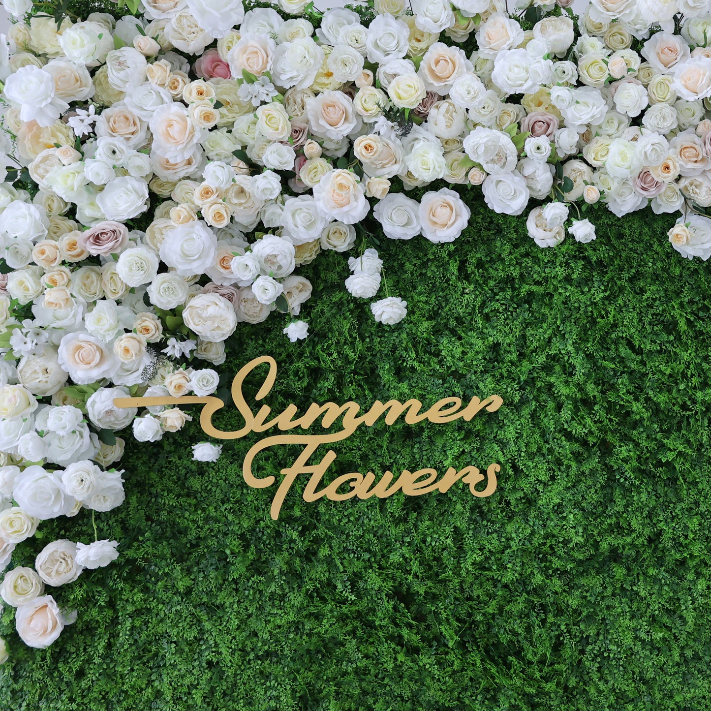 Summer Flower CB-388 8ft*8ft Cloth Back Artificial Flower Wall Roll up Fabric background