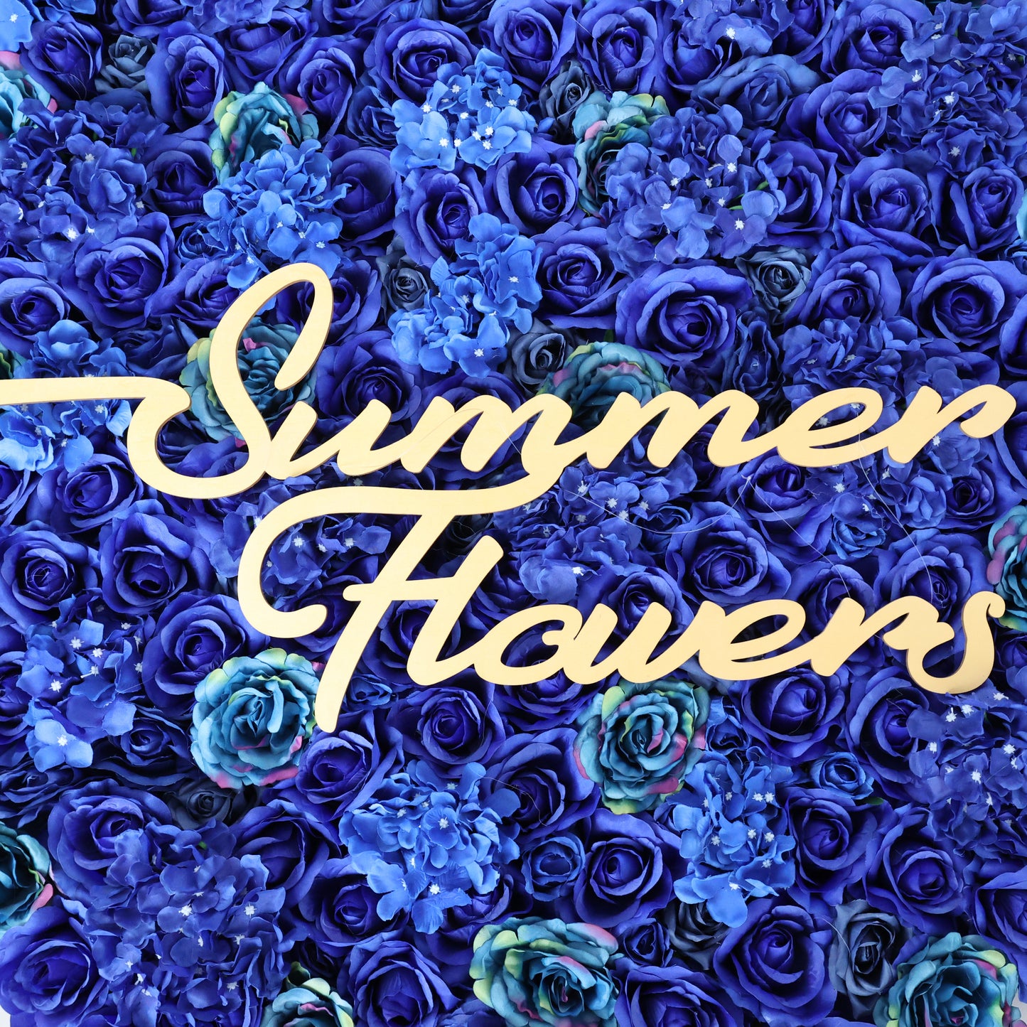 Summer Flower CB-493 8ft*8ft Cloth Back Artificial Flower Wall Roll up Fabric background
