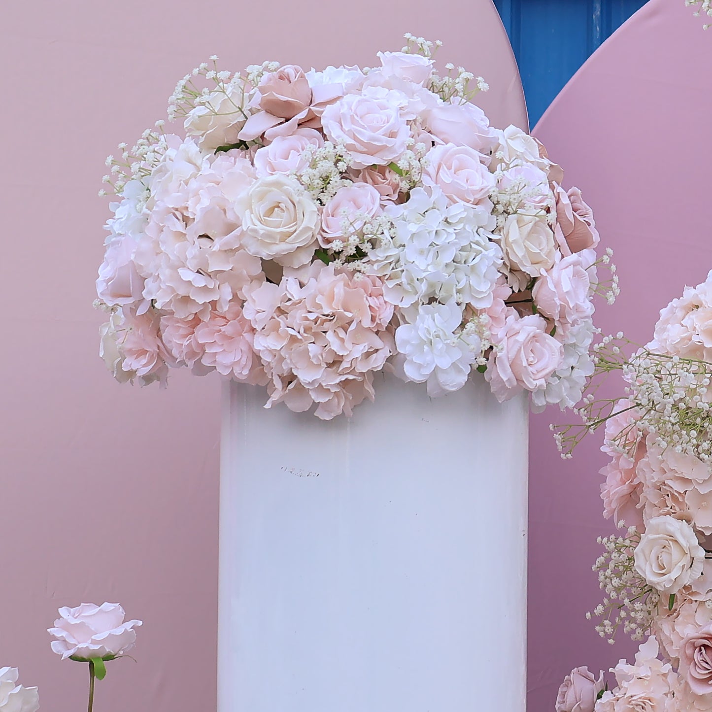 FL-075 Hot Selling Artificial Flower Ball Flowers Silk Flower Hydrangea New Floral Roses Table Wedding Decoration
