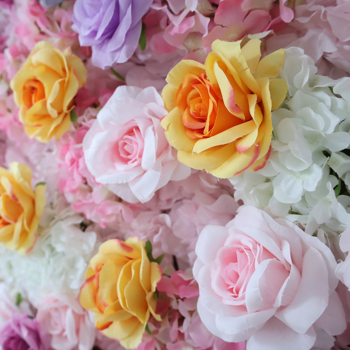 Summer Flower CB-390 8ft*8ft Cloth Back Artificial Flower Wall Roll up Fabric background