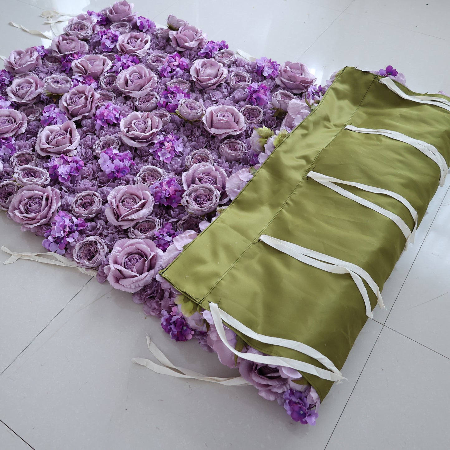 Summer Flower CB-432 8ft*8ft Cloth Back Artificial Flower Wall Roll up Fabric background