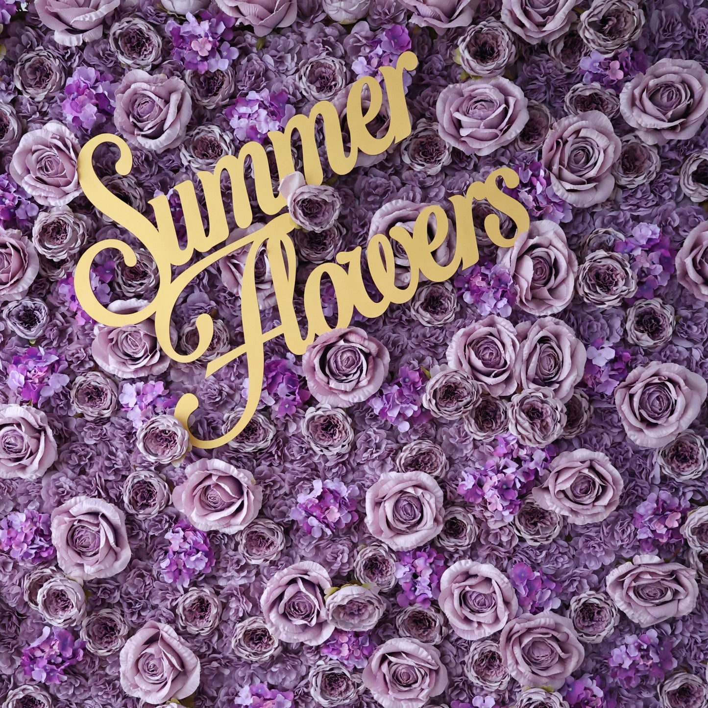 Summer Flower CB-432 8ft*8ft Cloth Back Artificial Flower Wall Roll up Fabric background