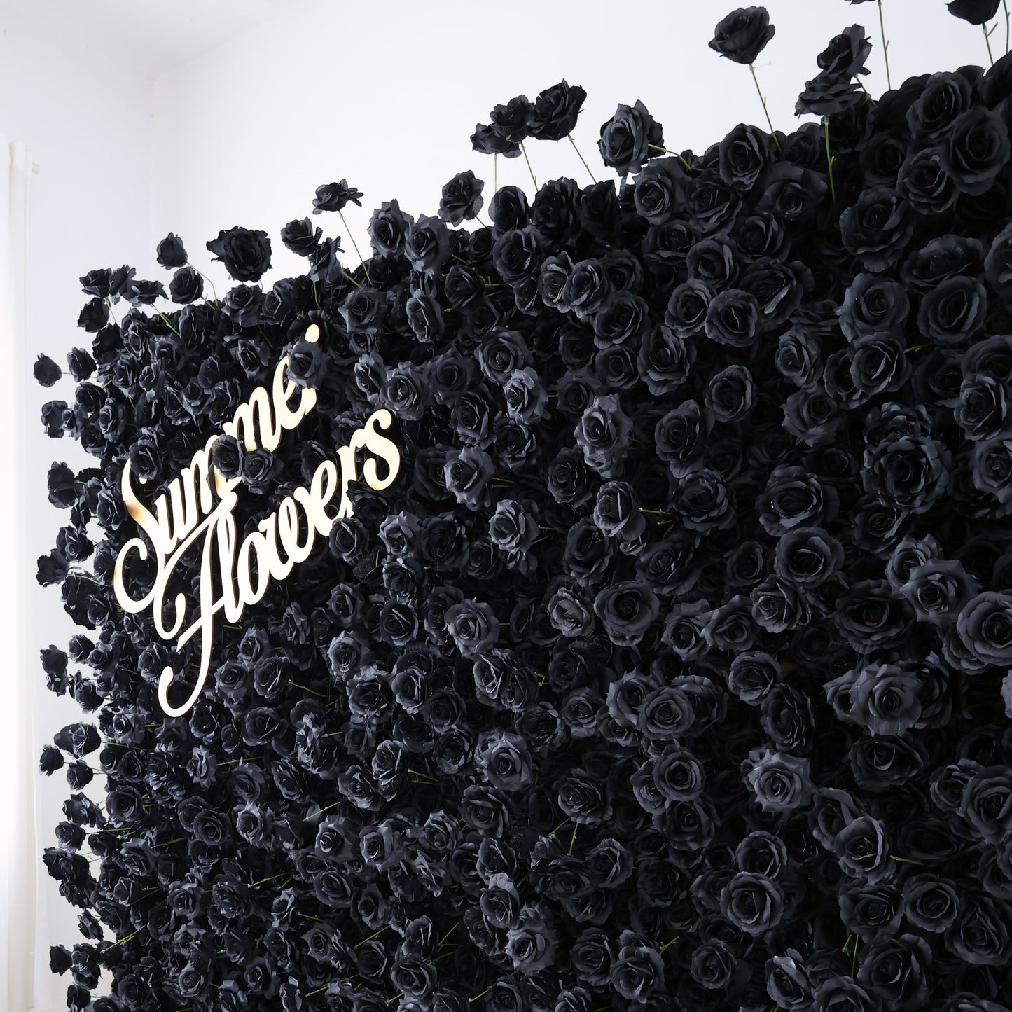 Summer Flower CB-404-3 8ft*8ft Cloth Back Artificial Flower Wall Roll up Fabric background