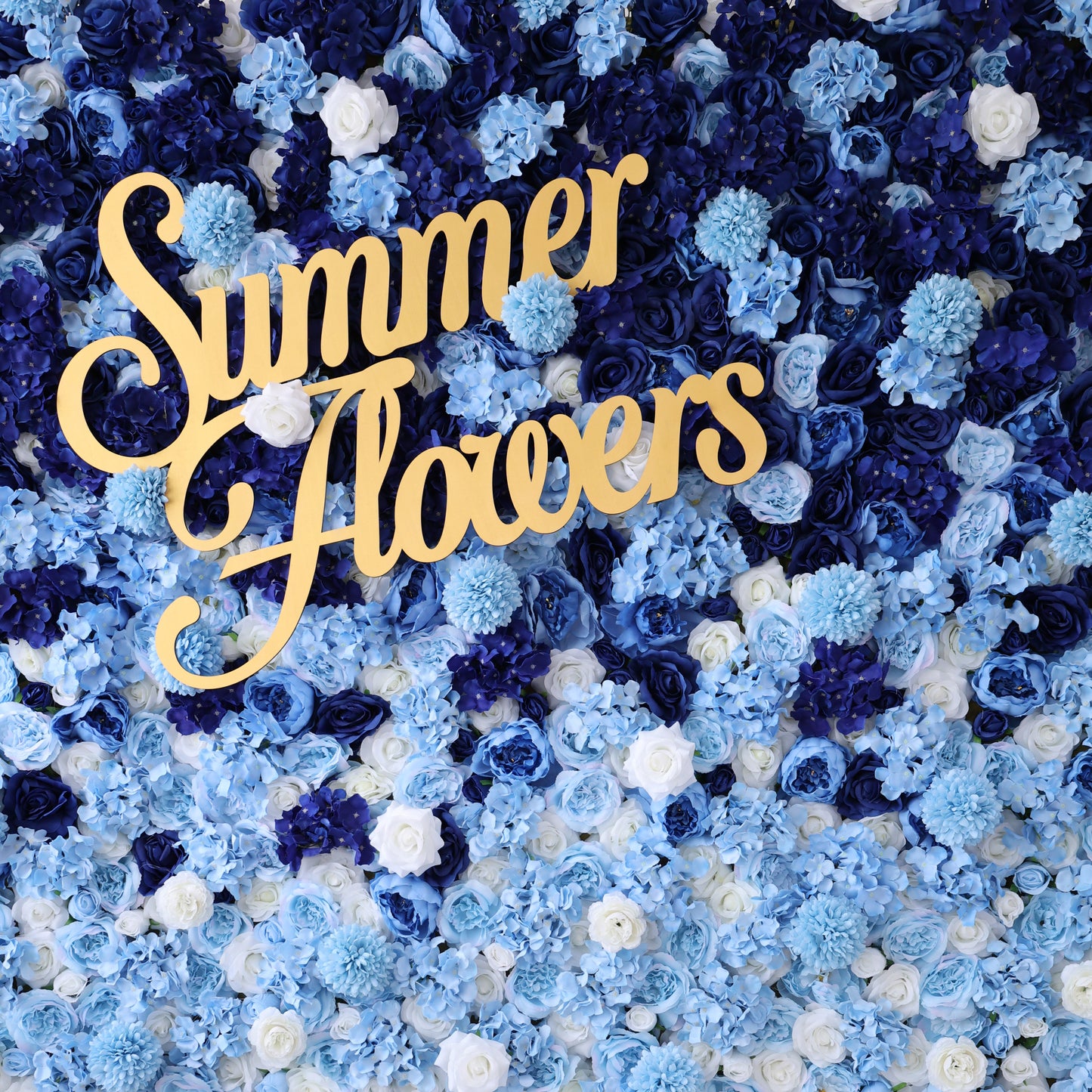 Summer Flower CB-425 8ft*8ft Cloth Back Artificial Flower Wall Roll up Fabric background