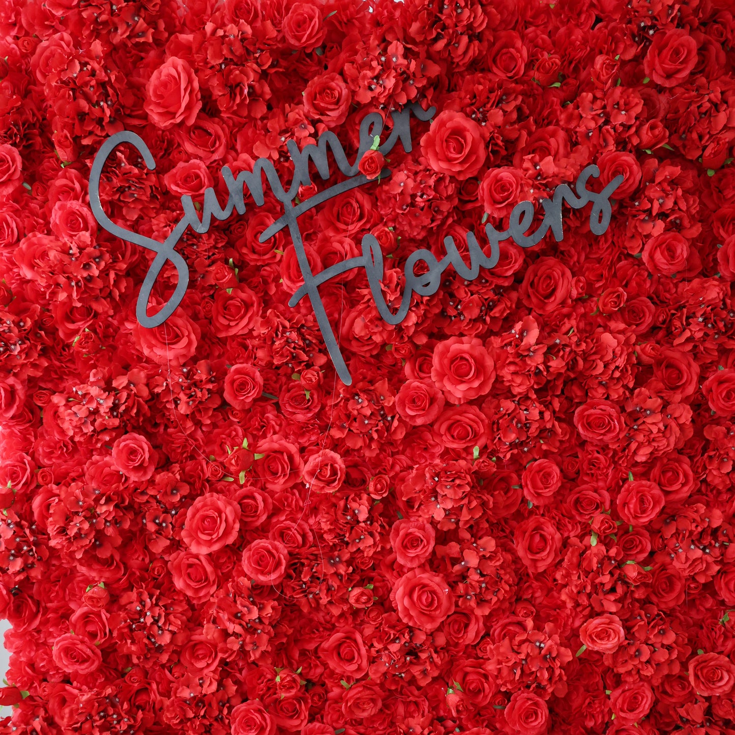 Summer Flower CB-157-3 8ft*8ft Cloth Back Artificial Flower Wall Roll up Fabric background