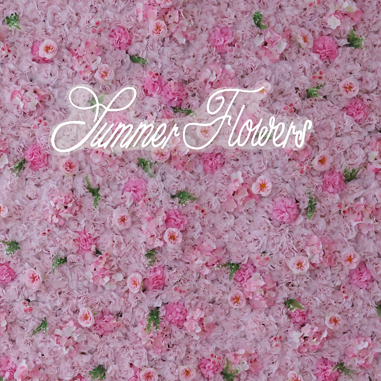 Summer Flower CB-350 8ft*8ft Cloth Back Artificial Flower Wall Roll up Fabric background