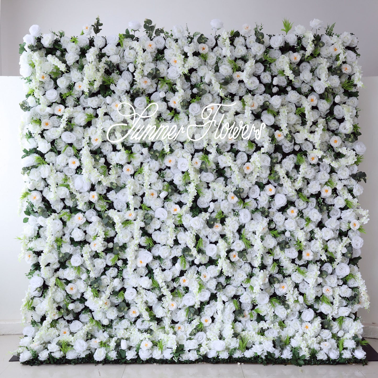 Summer Flower CB-391 8ft*8ft Cloth Back Artificial Flower Wall Roll up Fabric background