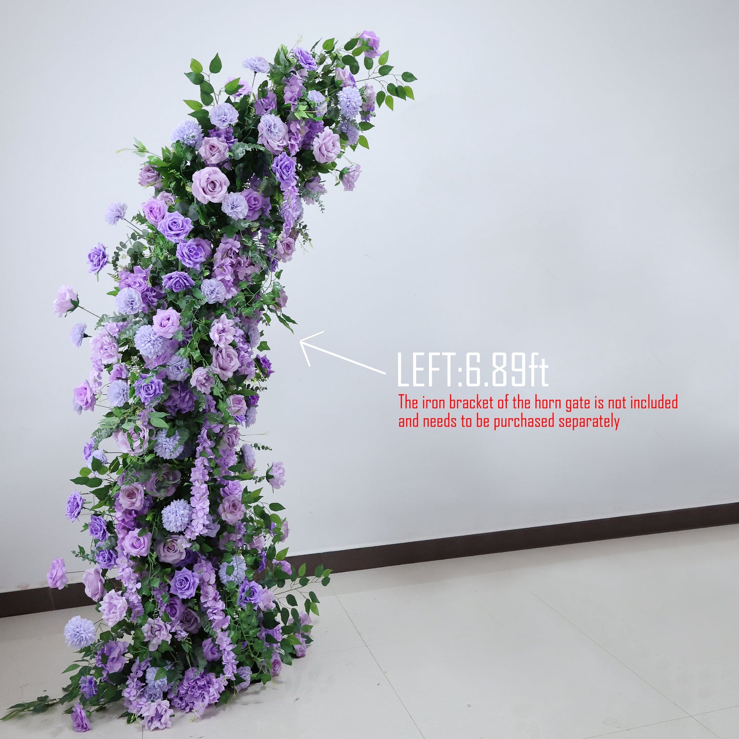 DF-027 Horn Arch Wedding Artificial Flower Floral Design Arch Flower Stand Parties Festivals Parties Birthday Decorations