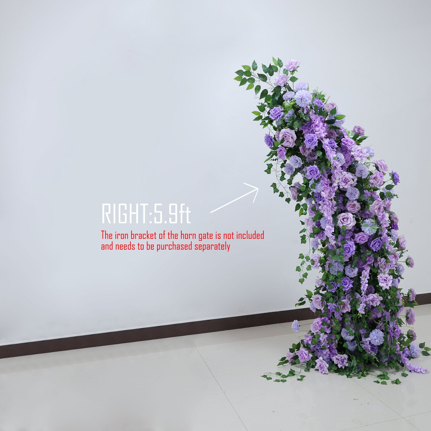 DF-027 Horn Arch Wedding Artificial Flower Floral Design Arch Flower Stand Parties Festivals Parties Birthday Decorations