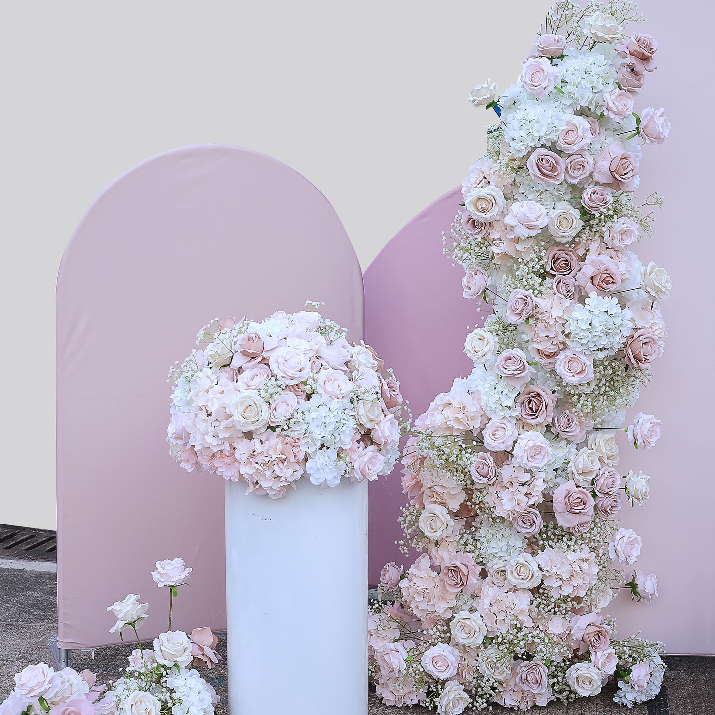 FL-075 Hot Selling Artificial Flower Ball Flowers Silk Flower Hydrangea New Floral Roses Table Wedding Decoration